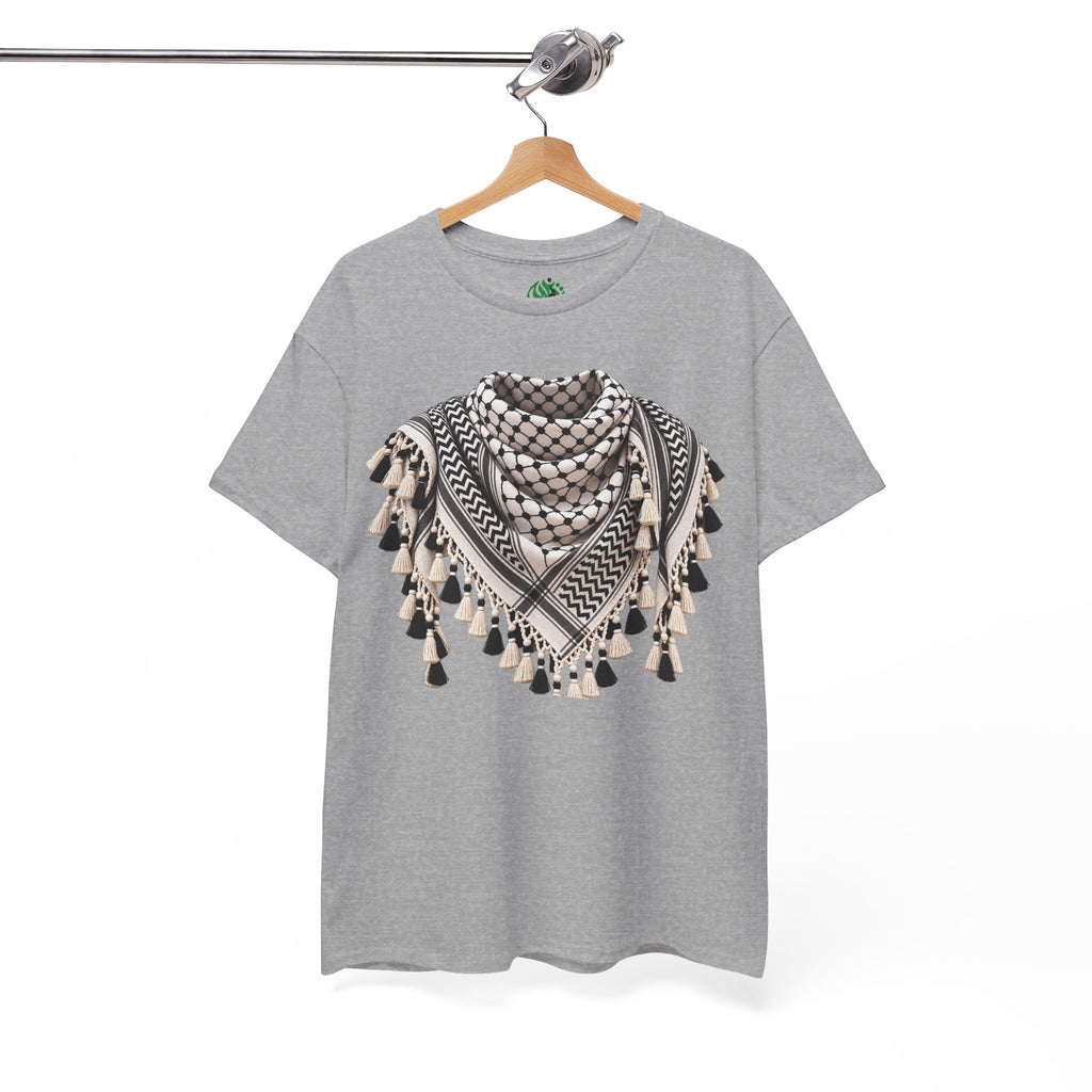 Keffiyeh Graphic T-Shirt — Middle Eastern Scarf Pattern Tee