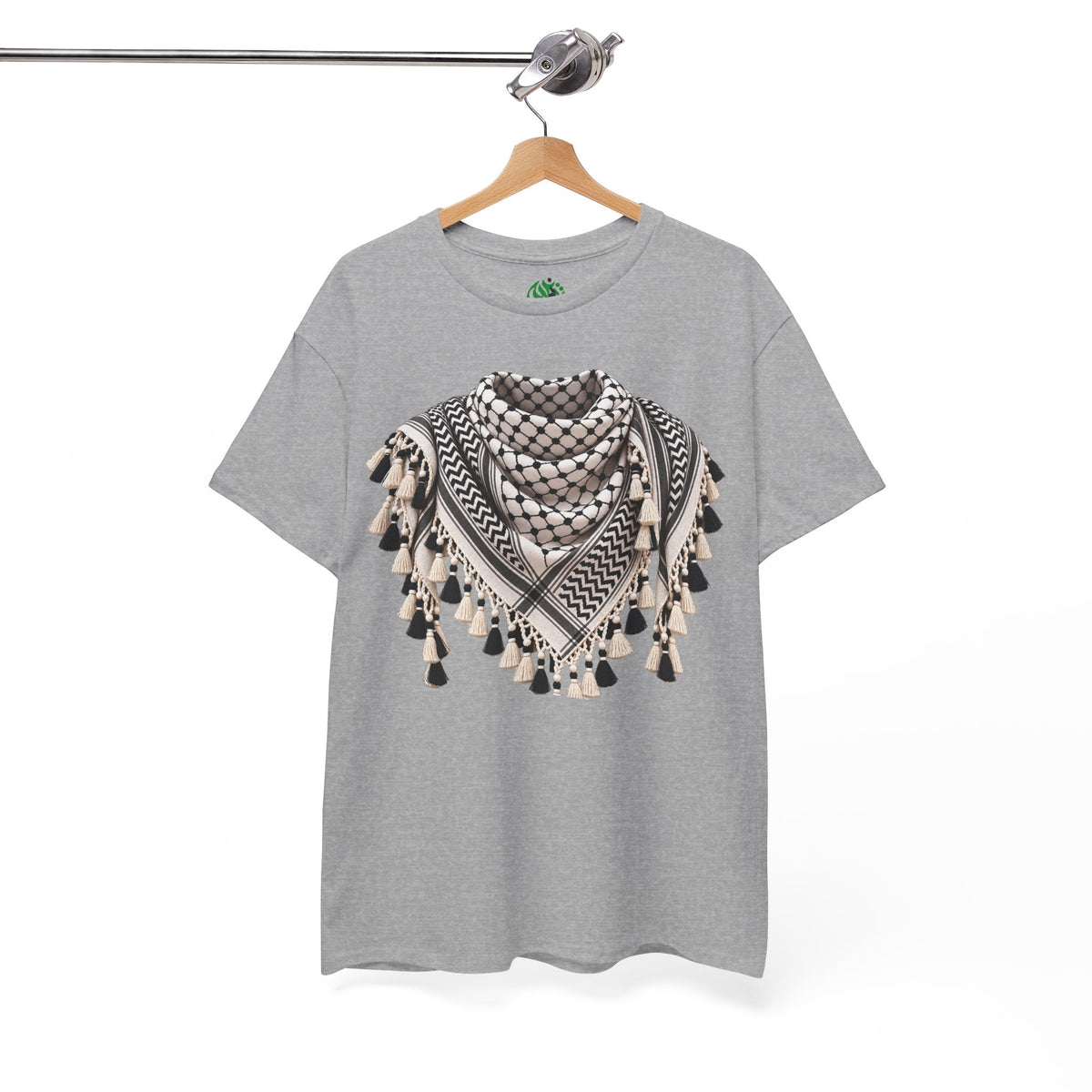 Keffiyeh Graphic T-Shirt — Middle Eastern Scarf Pattern Tee