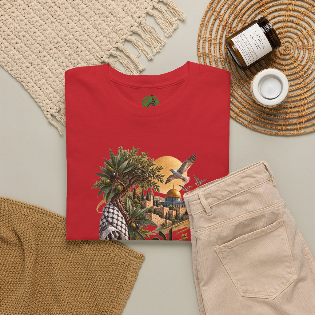 Arabic Poetry Tee — Salaam Desert Scene Graphic T-Shirt