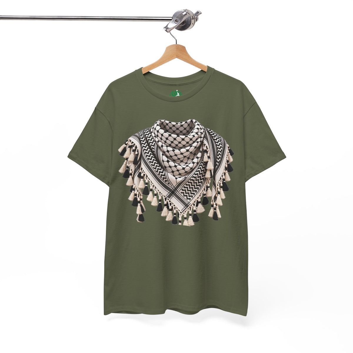 Keffiyeh Graphic T-Shirt — Middle Eastern Scarf Pattern Tee