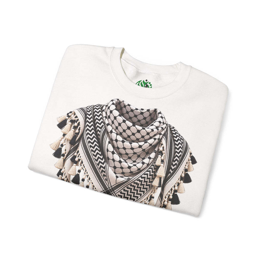 Keffiyeh Pattern Crewneck Sweatshirt