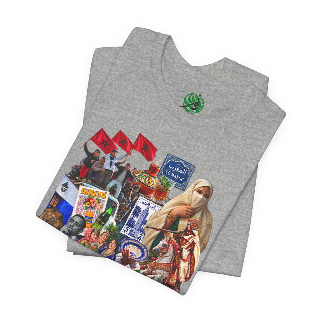 Vintage Collage of Iconic Moroccan Culture