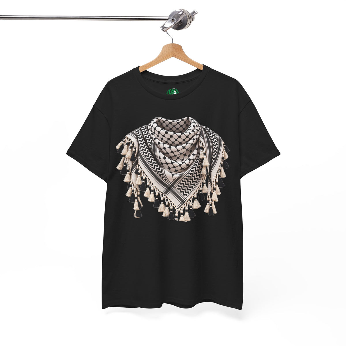 Keffiyeh Graphic T-Shirt — Middle Eastern Scarf Pattern Tee