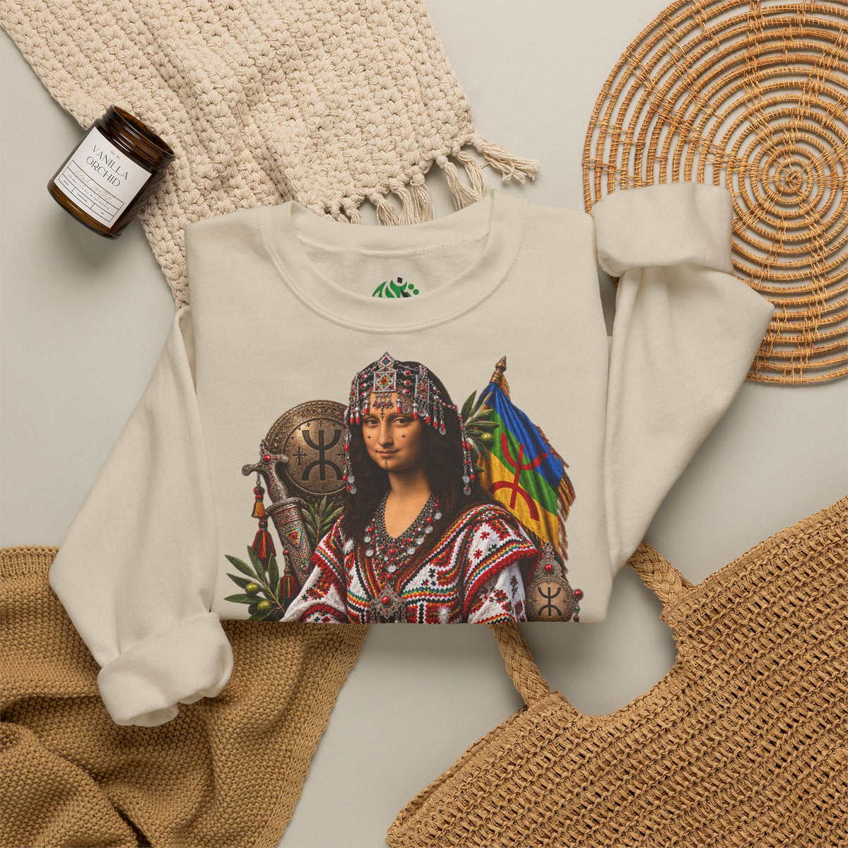 Amazigh Mona Lisa Portrait