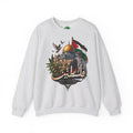 Palestine Dome of the Rock Sweatshirt — Solidarity Crewneck with Keffiyeh & Olive Branch Design