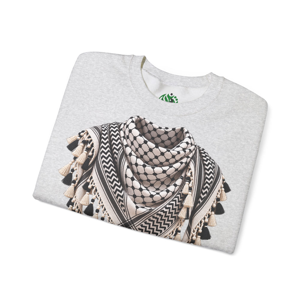 Keffiyeh Pattern Crewneck Sweatshirt