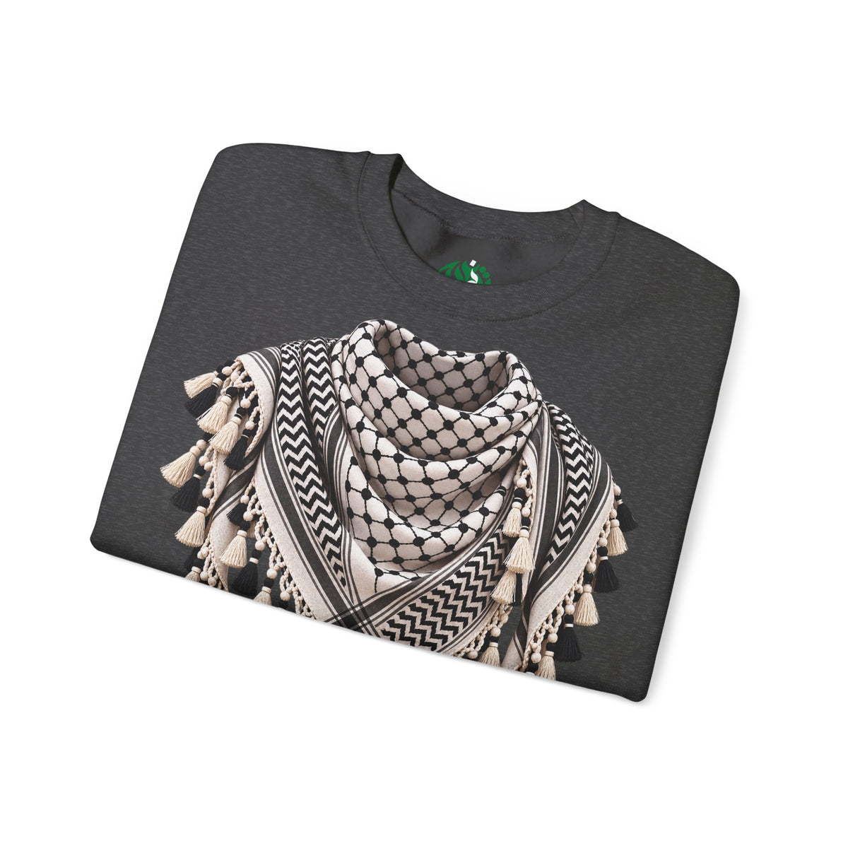 Keffiyeh Pattern Crewneck Sweatshirt