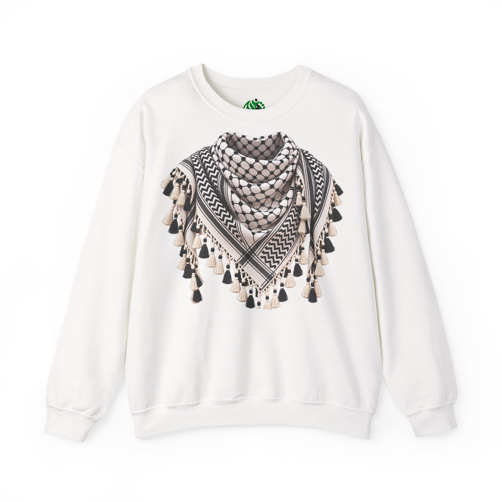 Keffiyeh Pattern Crewneck Sweatshirt