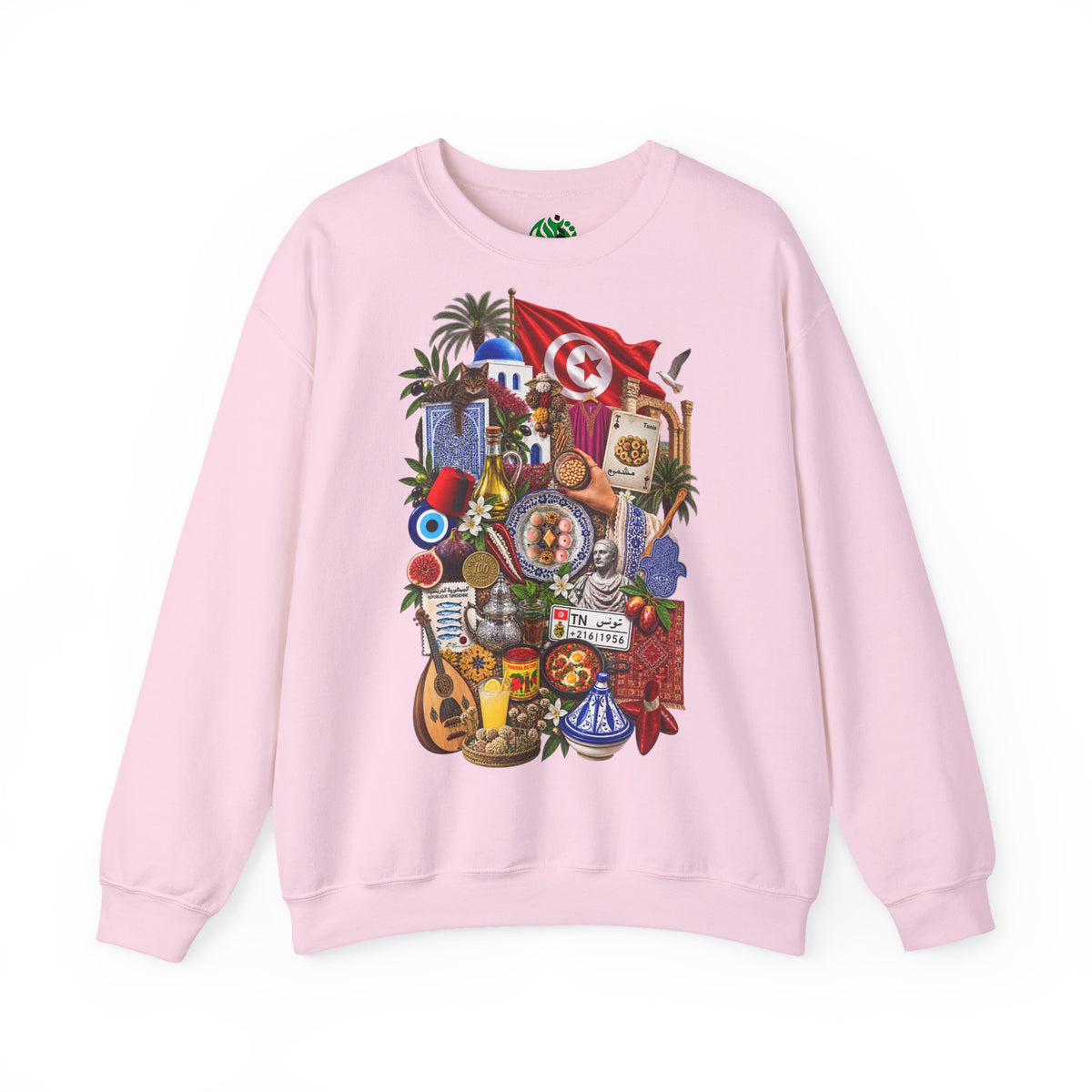 Tunisian Cultural Collage Sweatshirt