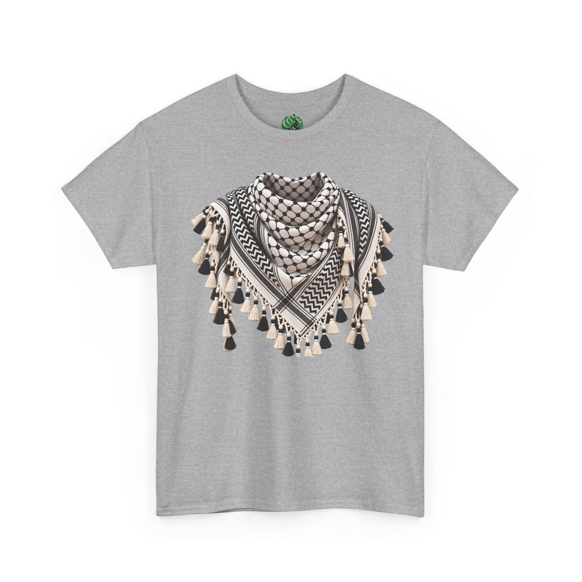 Keffiyeh Graphic T-Shirt — Middle Eastern Scarf Pattern Tee