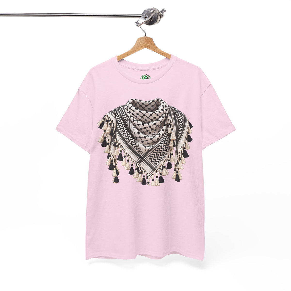 Keffiyeh Graphic T-Shirt — Middle Eastern Scarf Pattern Tee