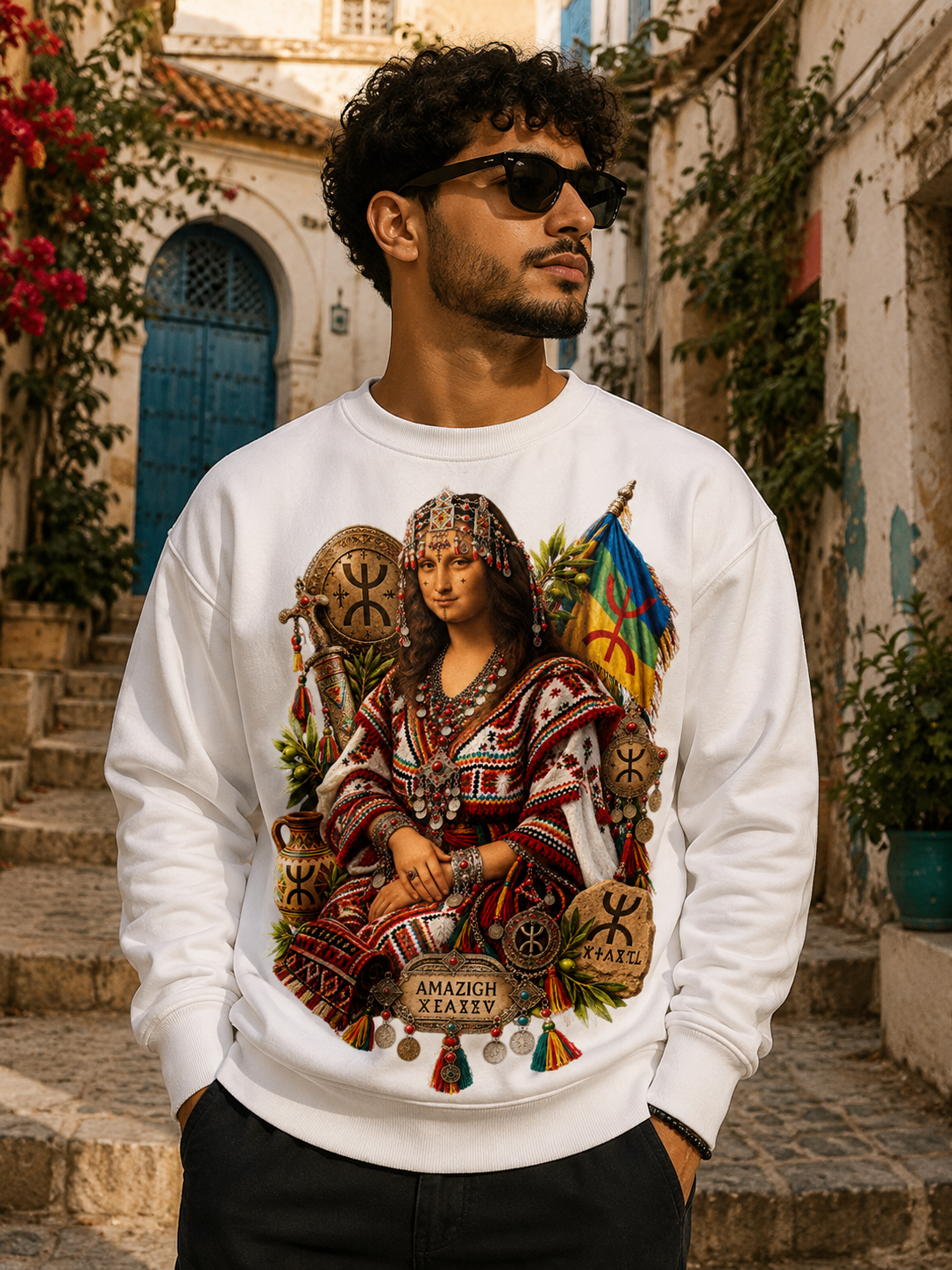 Amazigh Mona Lisa Portrait