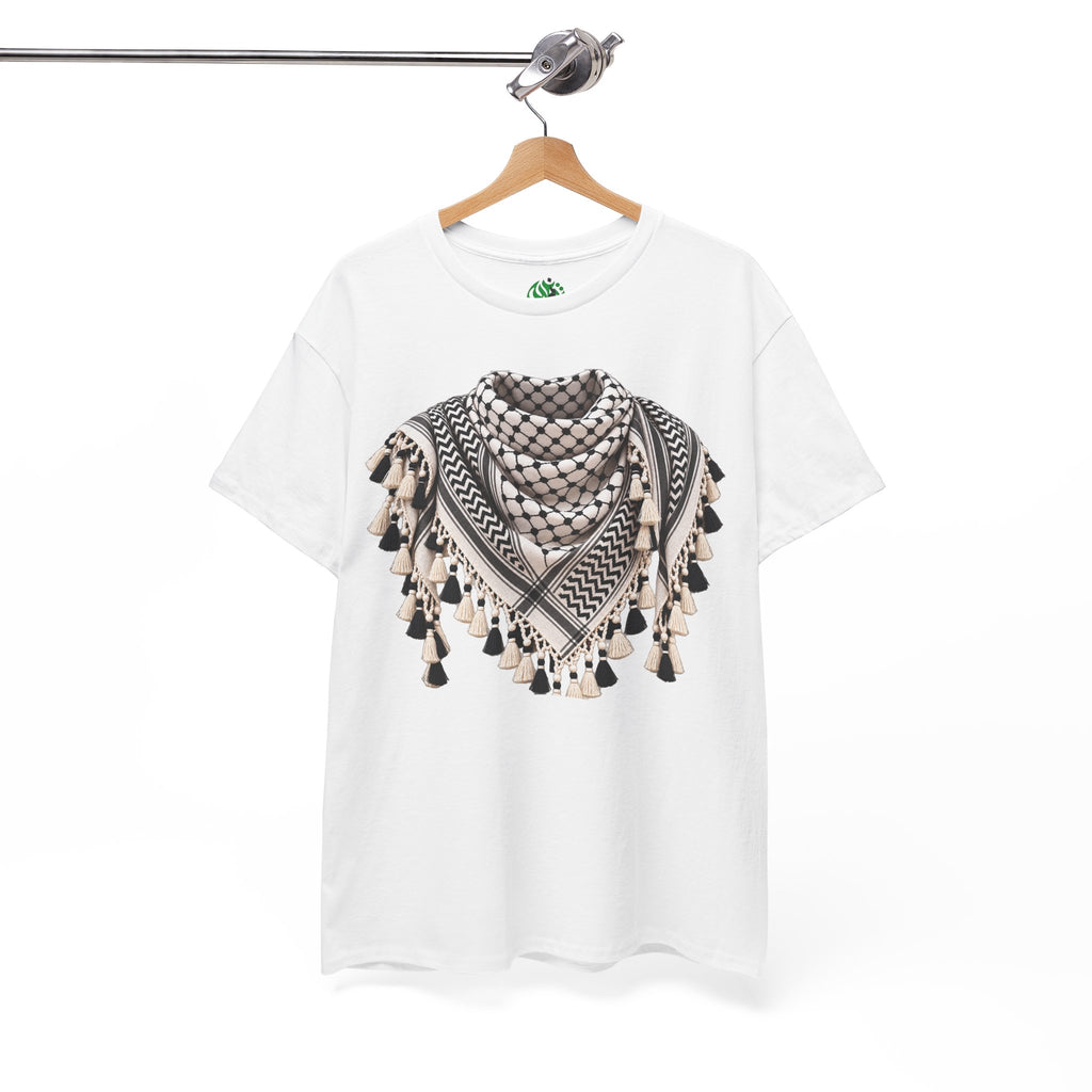 Keffiyeh Graphic T-Shirt — Middle Eastern Scarf Pattern Tee