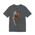 Palestine Keffiyeh Poppy Illustration Tee