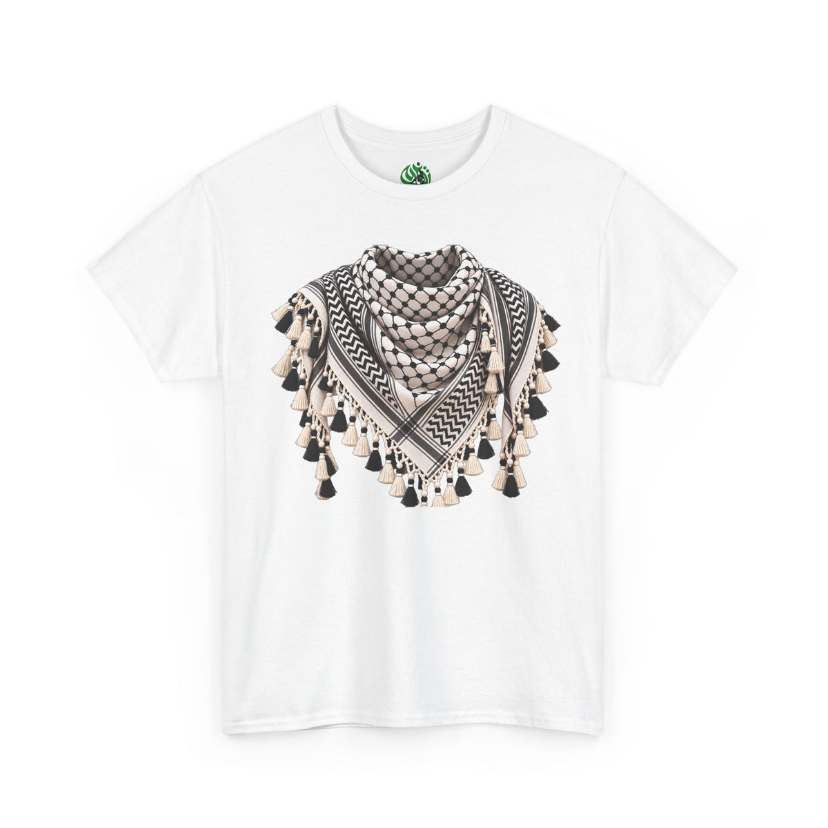Keffiyeh Graphic T-Shirt — Middle Eastern Scarf Pattern Tee
