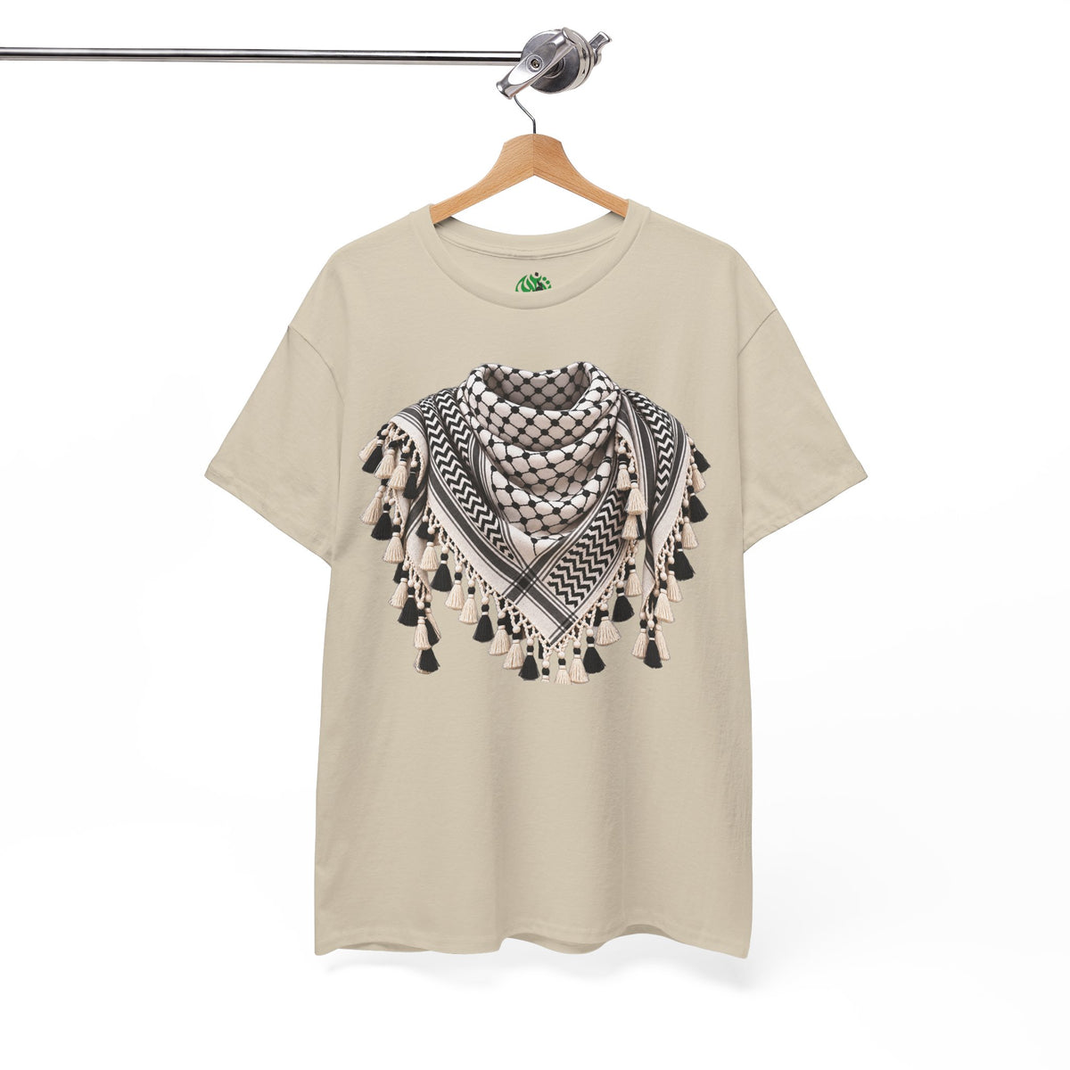 Keffiyeh Graphic T-Shirt — Middle Eastern Scarf Pattern Tee