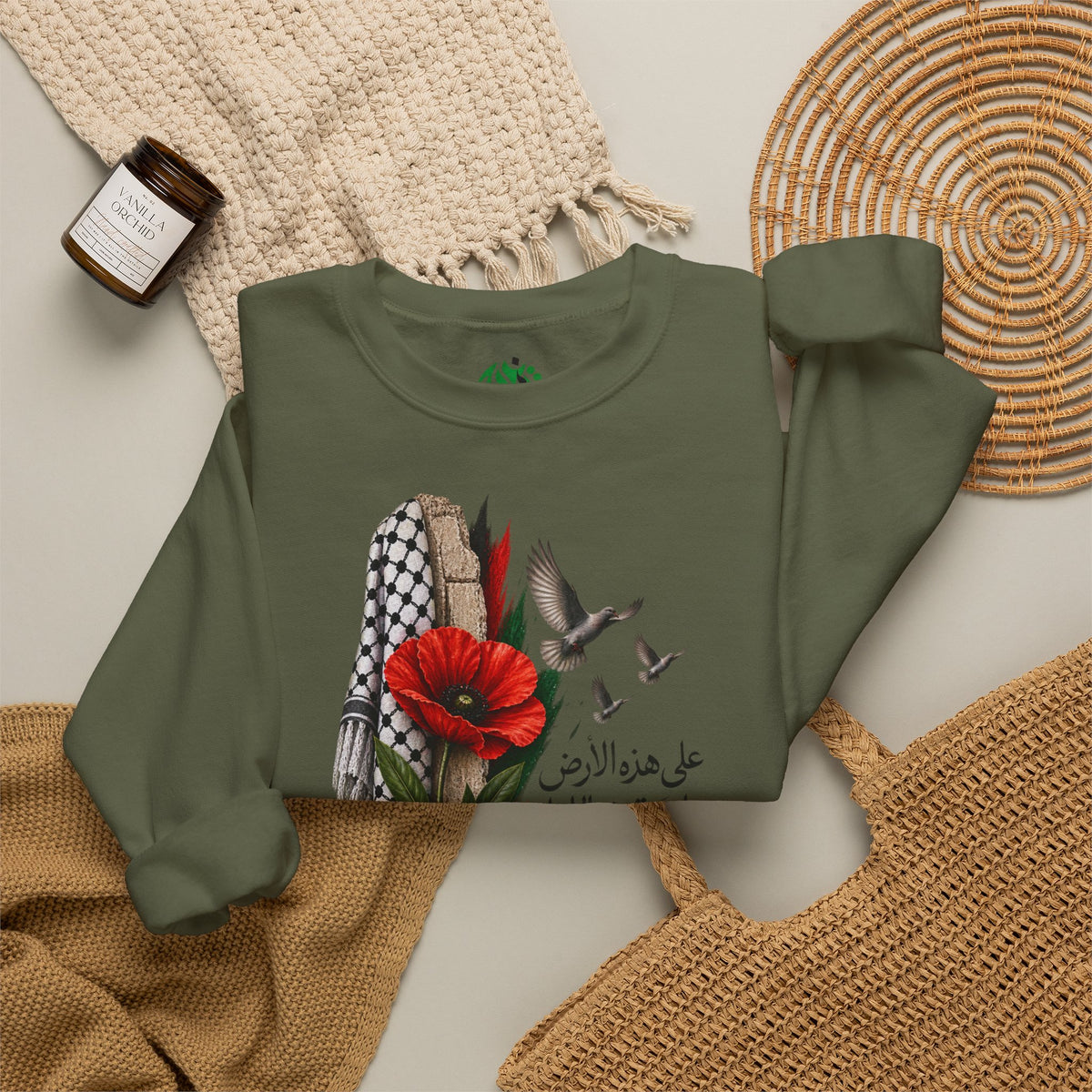 Sweat-shirt graphique Poppy & Keffieh