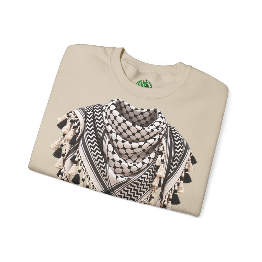 Keffiyeh Pattern Crewneck Sweatshirt
