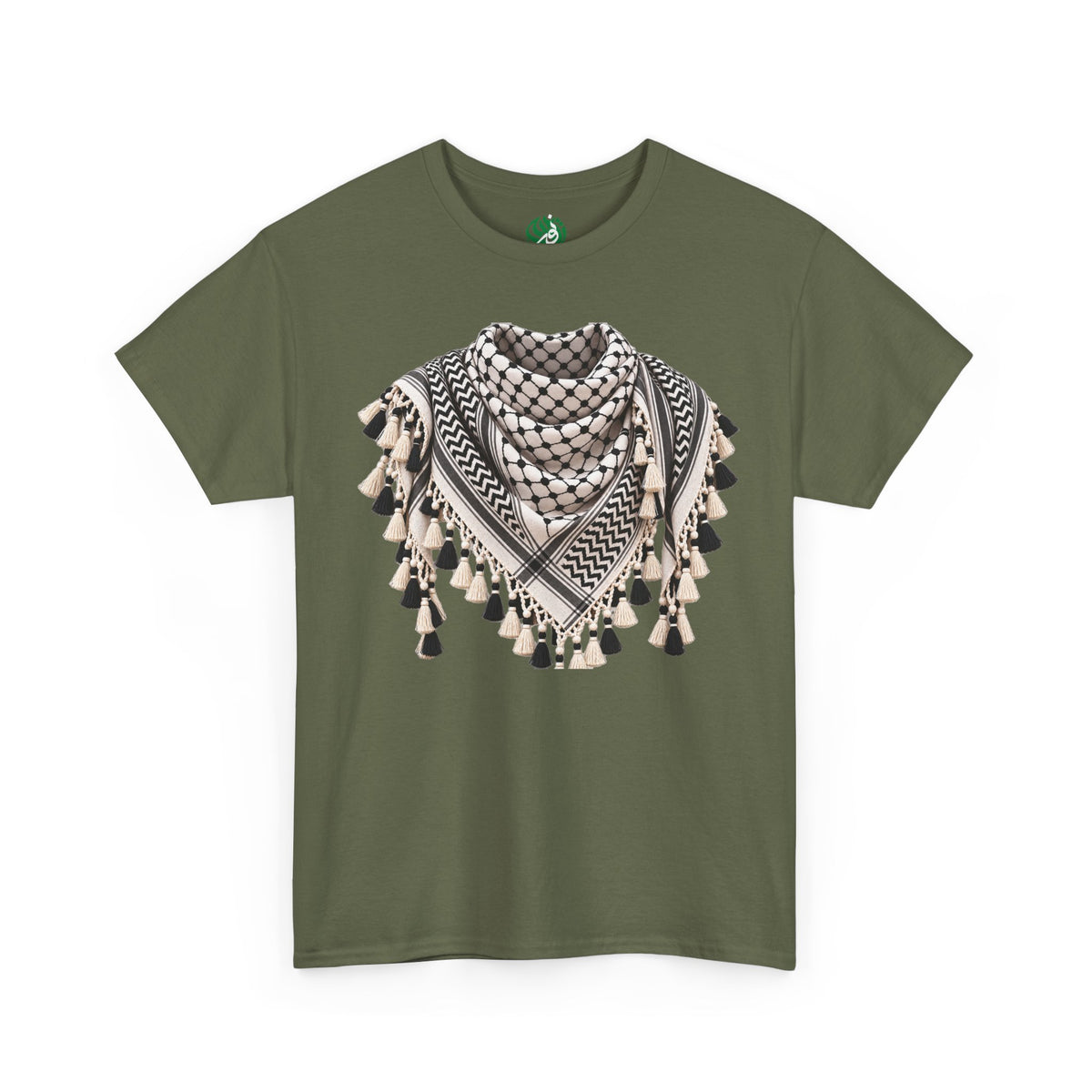 Keffiyeh Graphic T-Shirt — Middle Eastern Scarf Pattern Tee