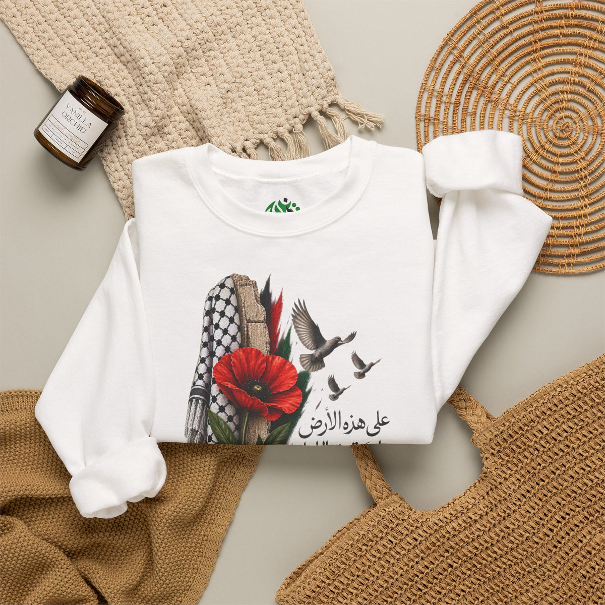 Poppy & Keffiyeh Graphic Sweatshirt