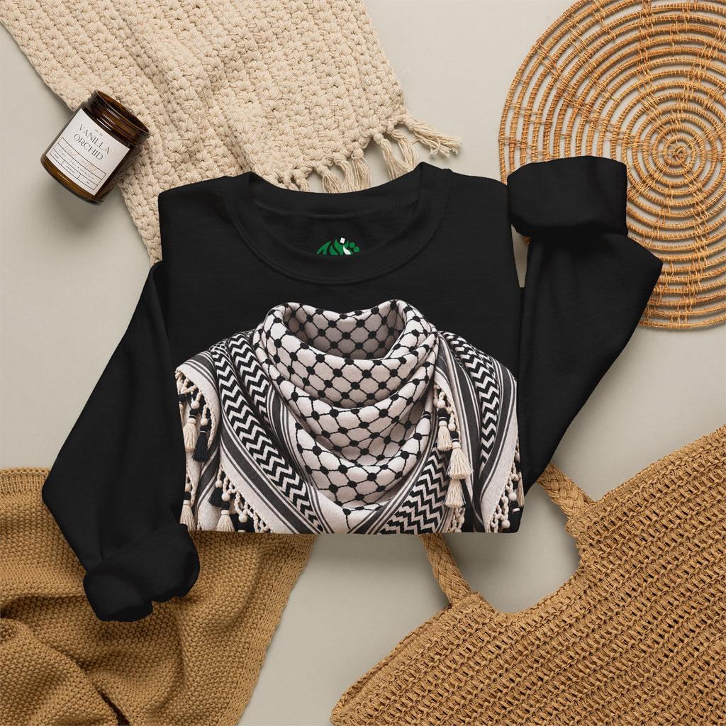 Keffiyeh Pattern Crewneck Sweatshirt