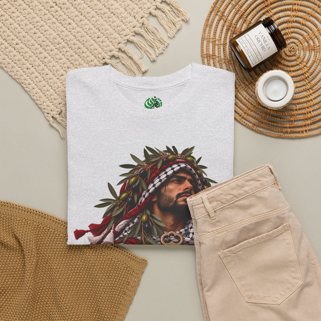 Palestinian King Apparel Tee — Key & Keffiyeh Graphic T-Shirt