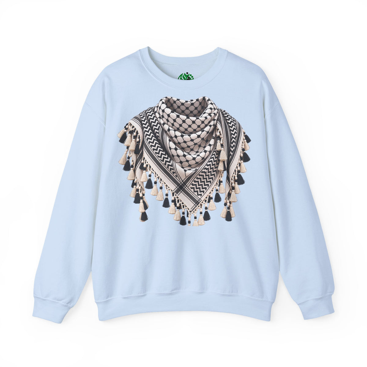 Keffiyeh Pattern Crewneck Sweatshirt