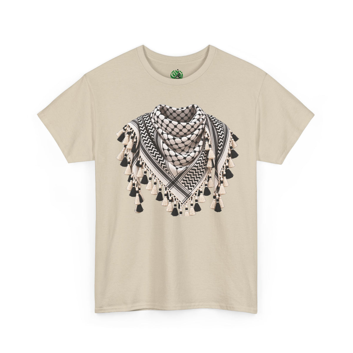 Keffiyeh Graphic T-Shirt — Middle Eastern Scarf Pattern Tee