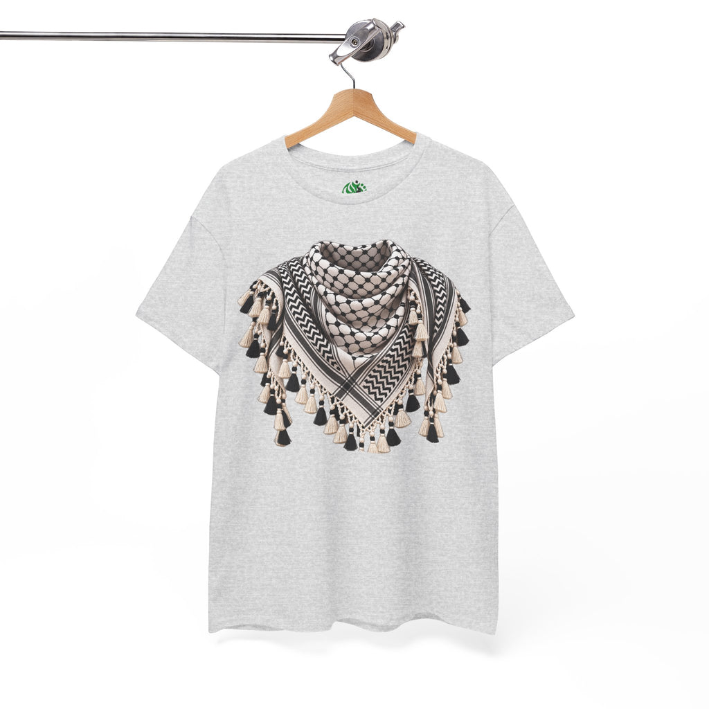 Keffiyeh Graphic T-Shirt — Middle Eastern Scarf Pattern Tee
